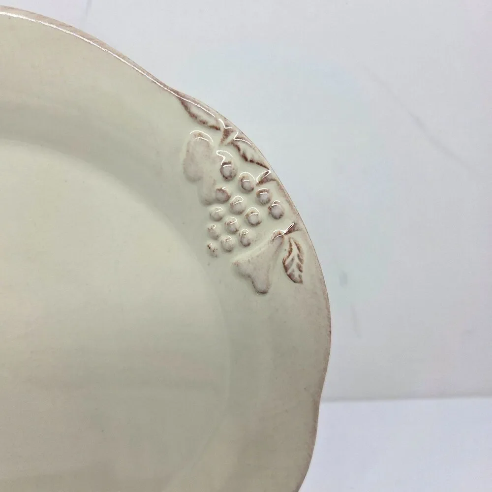 Casafina Casa Stone Madeira Harvest Set Of 2 Vanilla Cream 8 1/2